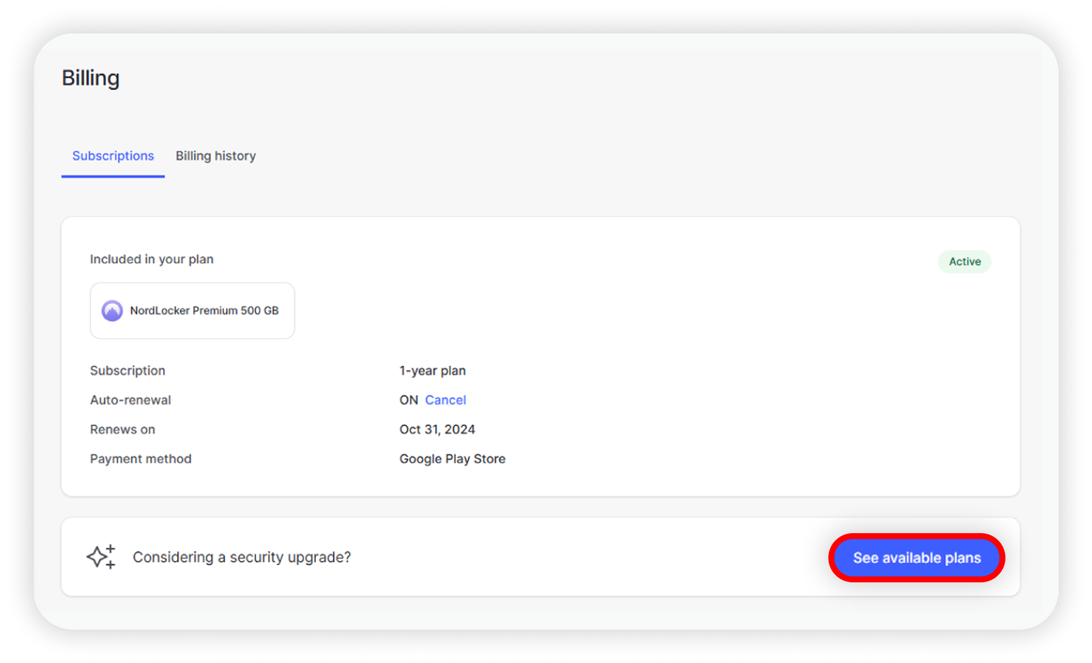 View of NA's billing section, see available plans button is highlighted.png