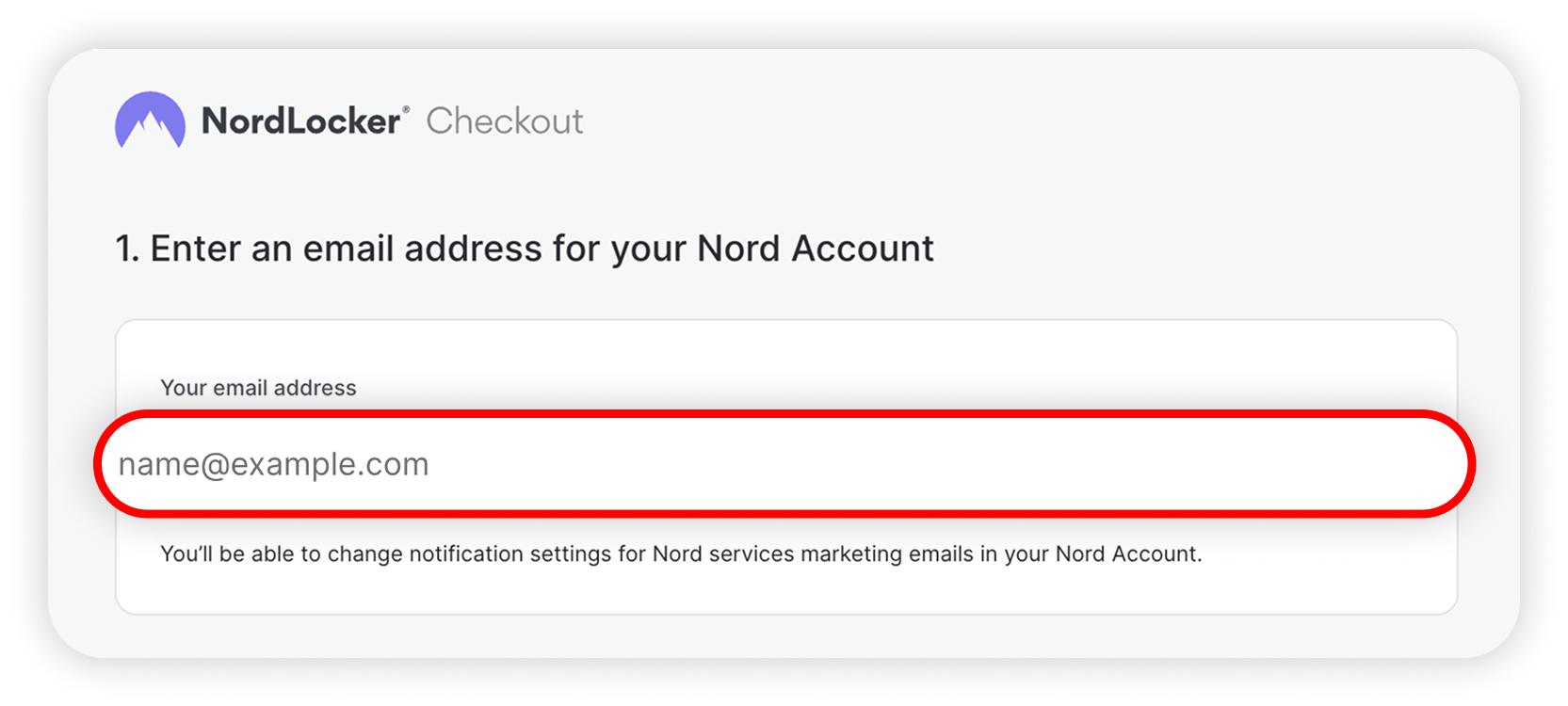 View of NordLocker checkout, email address text boxt is highlighted.png
